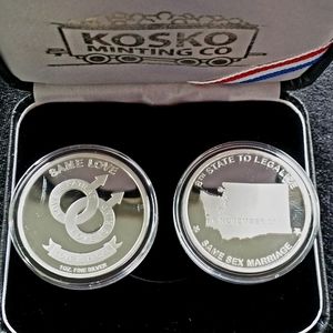 LGBTQ+ Same Love Same Sex Marriage Commemorative Coin Male